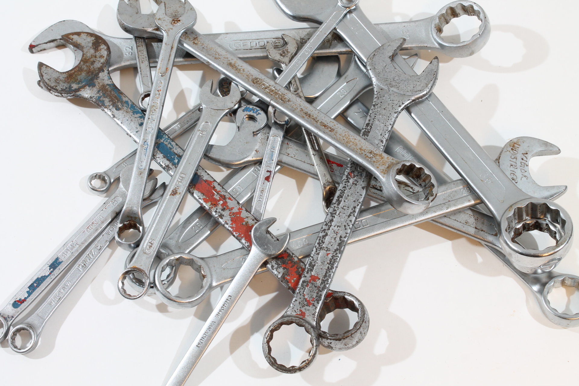 Kombinasjonsnøkler, assorterte fabrikat