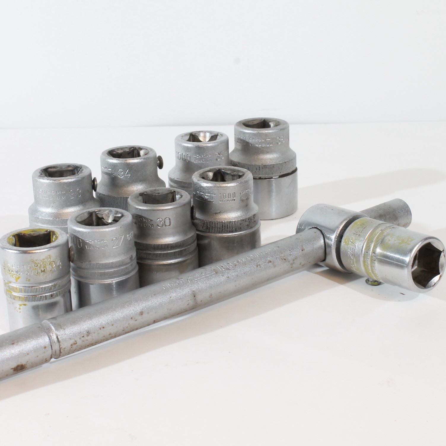 Hazet 3/4" pipenøkkelsett 22mm - 36mm