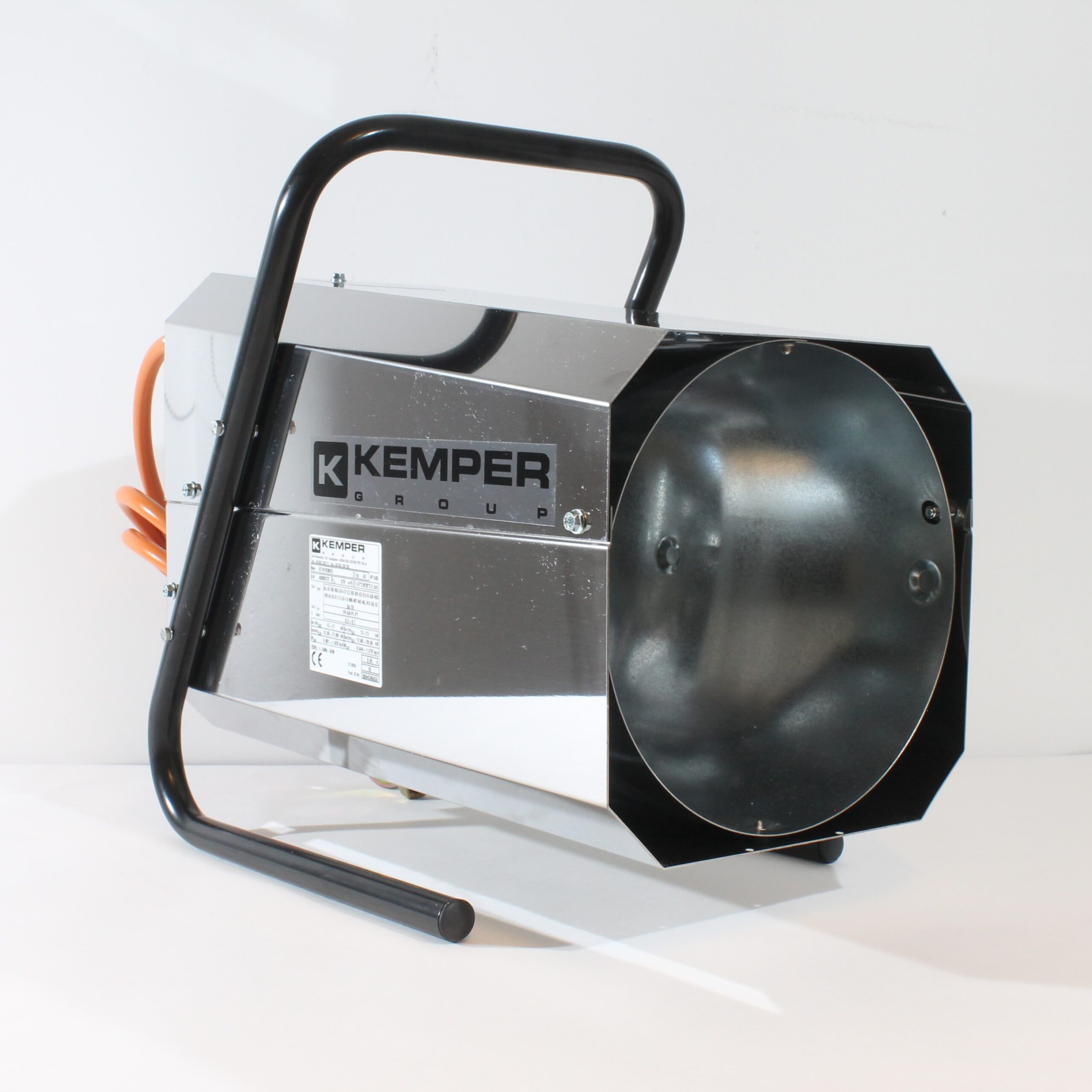 Kemper 11kw-21kw byggtørke i rustfritt stål