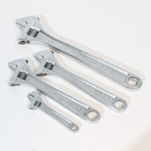 Samling Bahco 12", 8", 8" og 4" skiftenøkkler