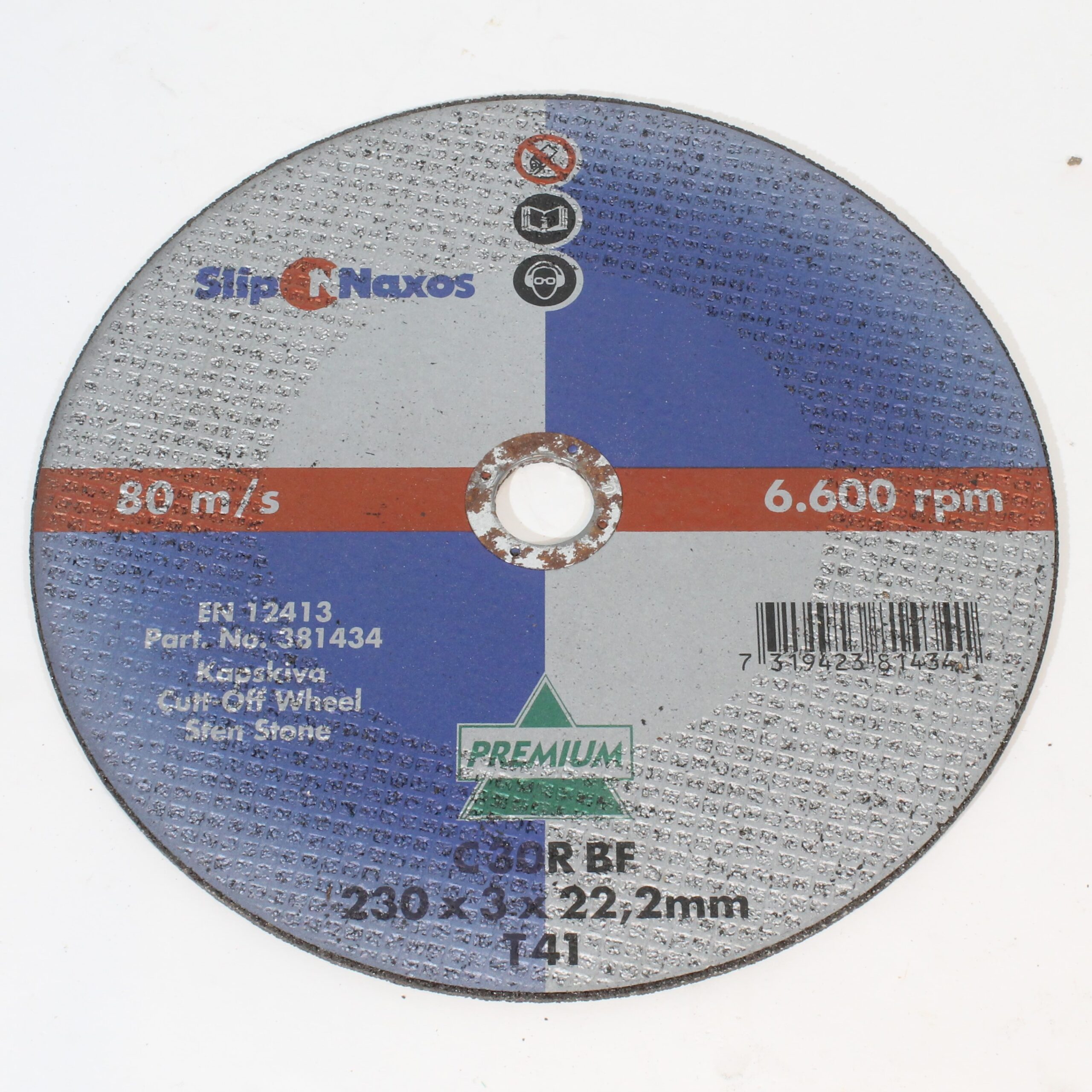 SlipNaxos 230mm kappskive til stein