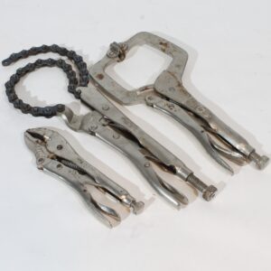 Irwin Wisegrip låsetang, kjederørtang og C-tvinge