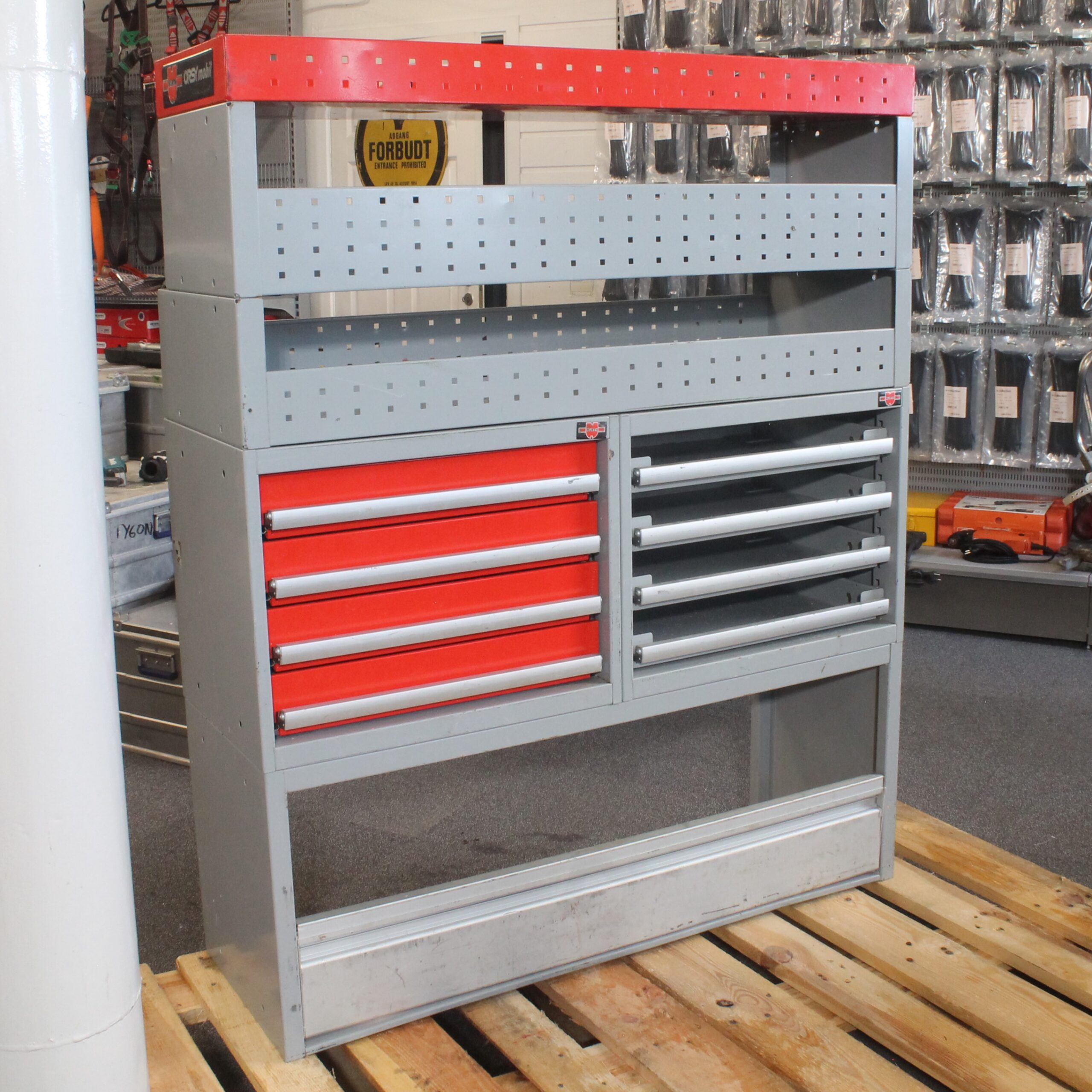 Würth reolmodul bilinnredning egnet for Orsy systemkoffert